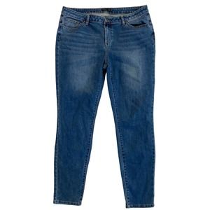 Women’s Prana High Rise Skinny Jeans Medium Wash Size 14x31